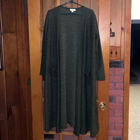 Lularoe Green Duster - Picture 1 of 3